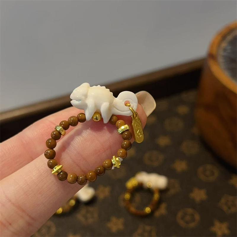 精品库克蜥蜴戒指DIY配件