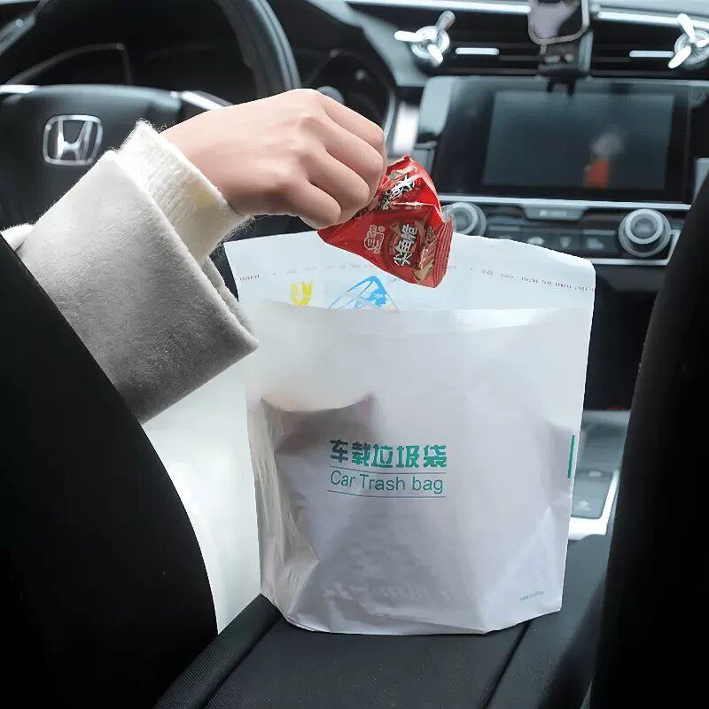 车载垃圾袋一次性可粘贴多功能清洁袋宿舍清洁袋自立式车用垃圾袋