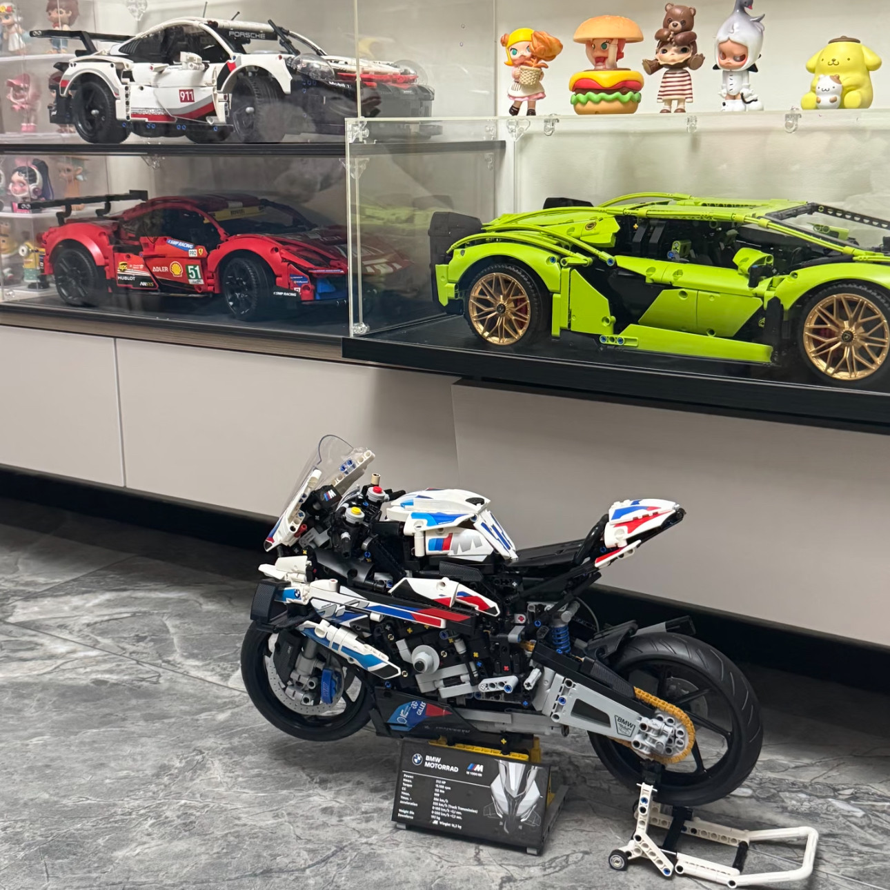 成品机械组系列保时捷911法拉利488跑车宝马RR摩托车猛禽越野车