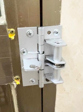 隐形合叶90度回弹多功能缓冲装置4寸定位器铰链自动关门弹簧合页