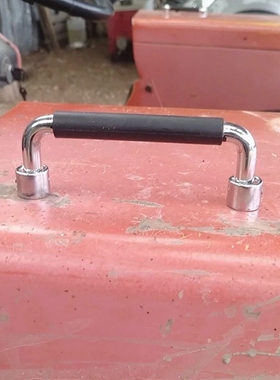 LS506弹簧拉手实心工业机柜拉手工具箱提手折叠式包胶拉手工具箱