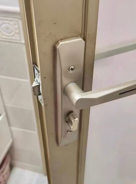 带钥匙110孔125孔不锈钢卫生间洗手间厕所浴室铝合金门锁单舌锁