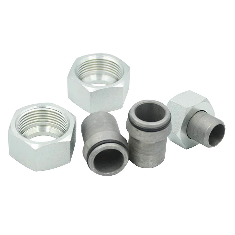 伊顿标准2wc 2wd卡套式焊管接头24度锥焊接管螺母焊接液压管接头