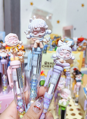 茉莉萌粒中性笔SP温度Molly面包改娃高颜值毕业伴手礼物diy文具