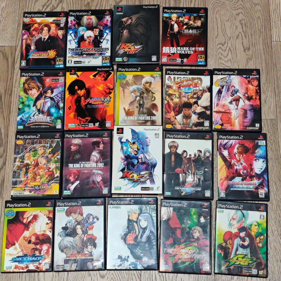 PS2主机适用 正版游戏 拳皇 街霸 等