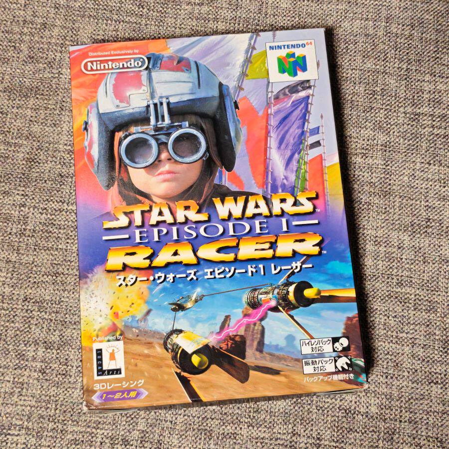 超美品 任天堂N64 主机适用 原装正版游戏卡带 星球大战 赛车