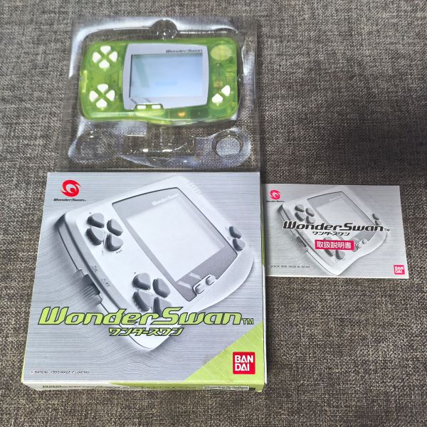 超美品 万代日版原装 黄透明色 WS 掌机 游戏机 非WSC 已改背光