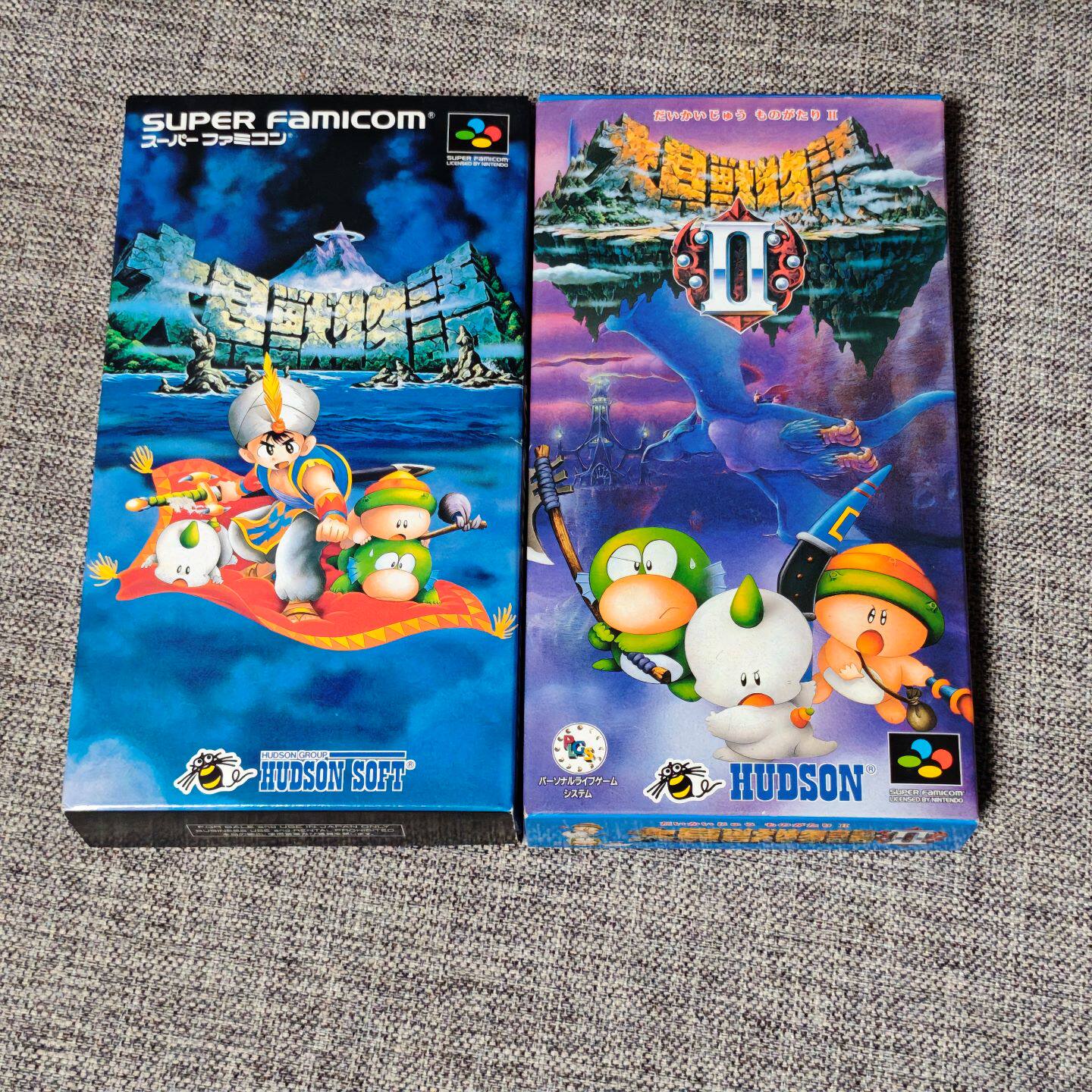 超美品 任天堂SFC 超任主机适用的 正版游戏卡带 大贝兽物语 1 2