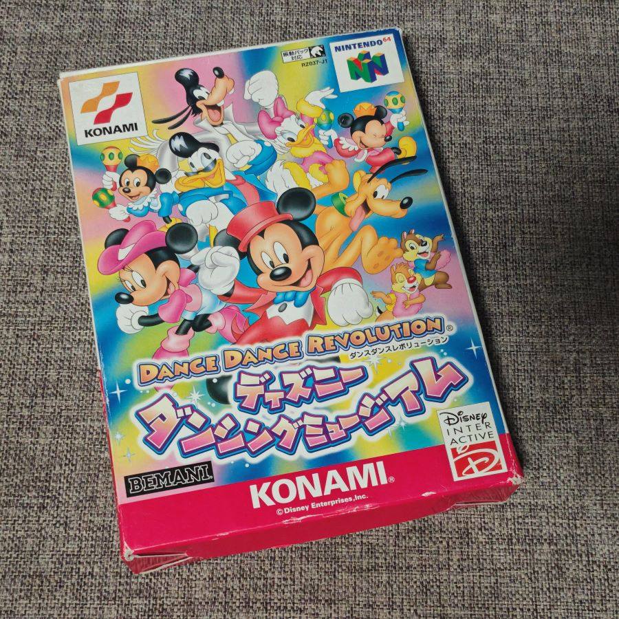 任天堂N64 主机适用 原装正版游戏卡带 迪士尼全明星 DDR