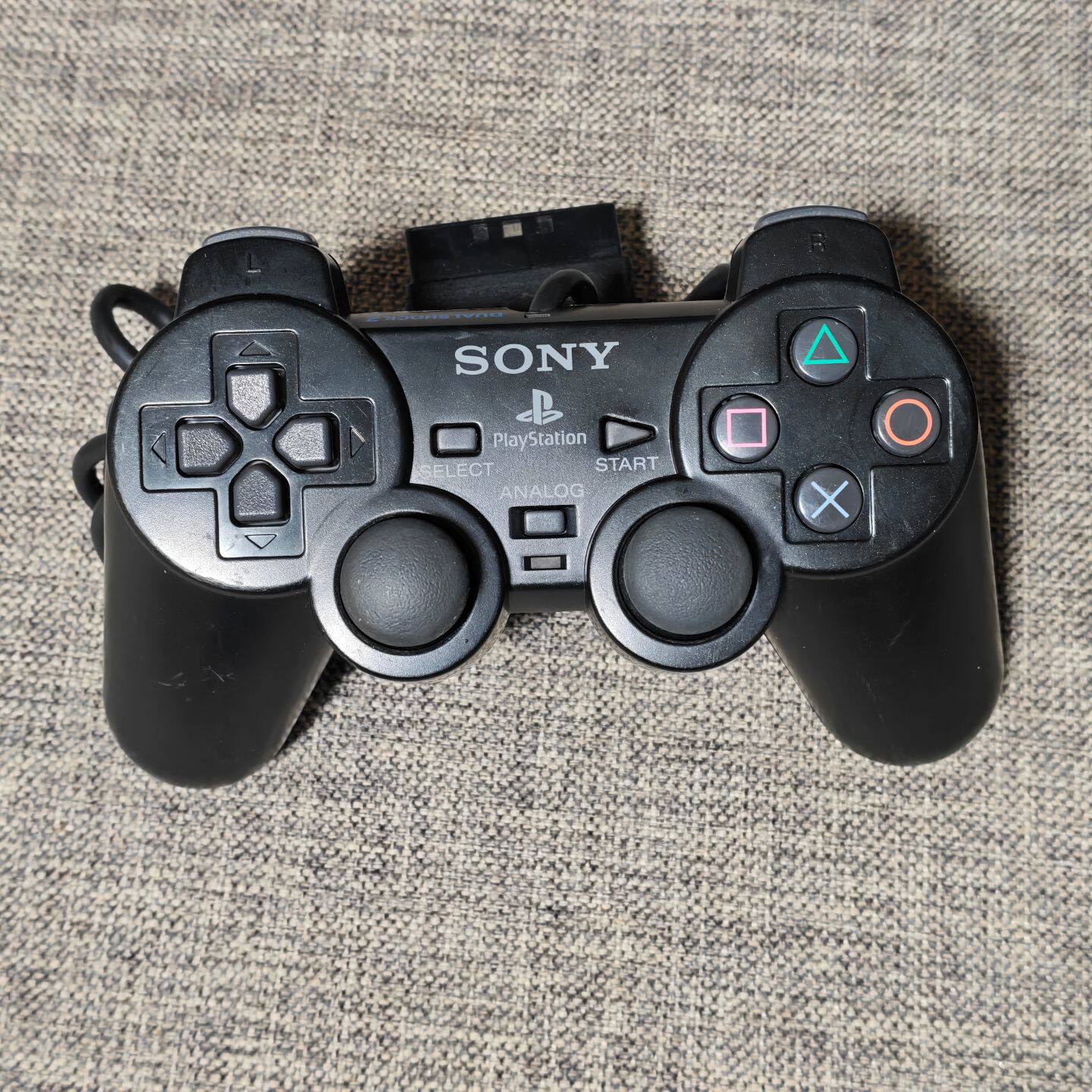 PS2主机适用 日版原装 黑色 震动手柄