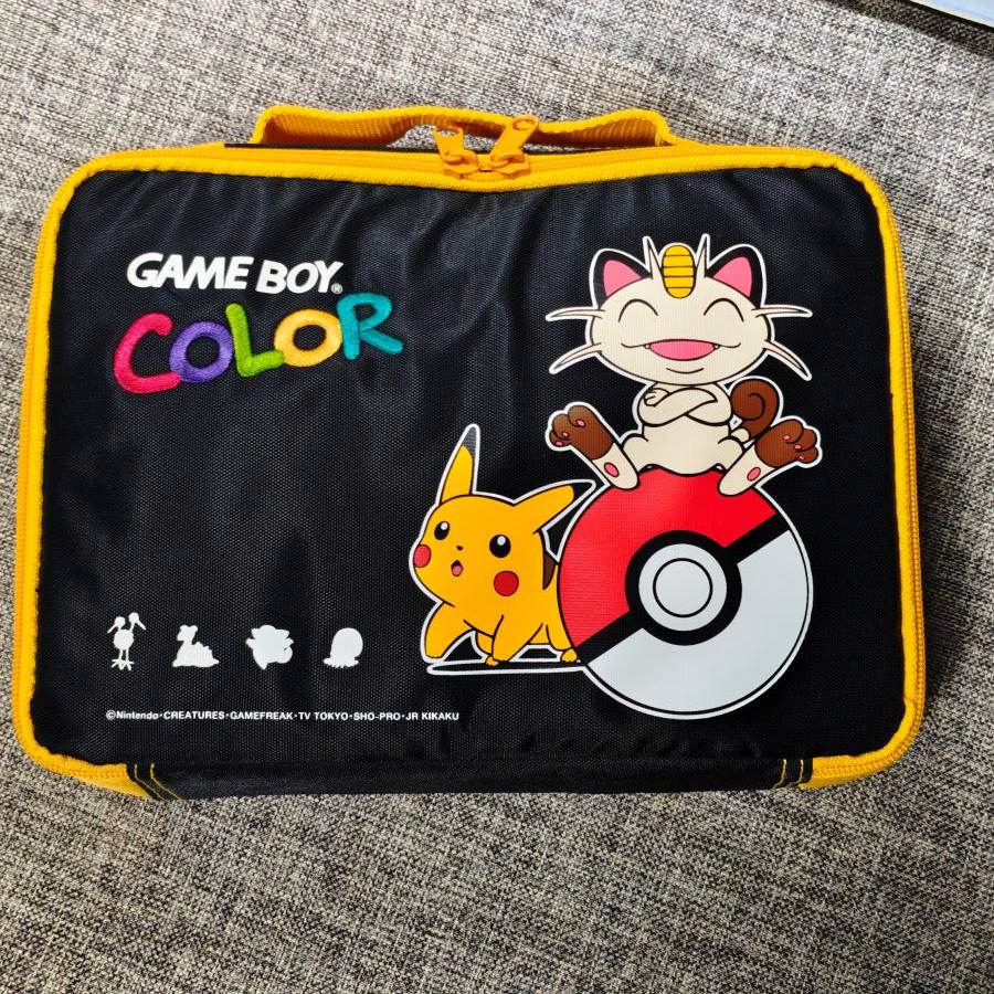 任天堂GB GBC GBA掌机用 原装 口袋妖怪 限定 防水 多功能收纳包