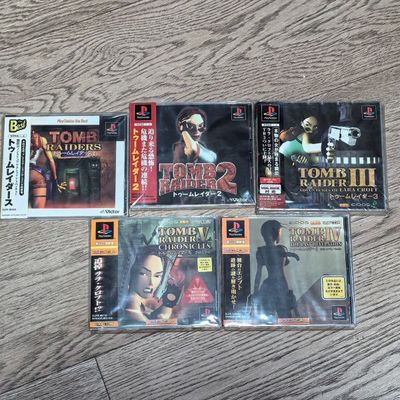 超美品 PS1 古墓丽影 1.2.3.4.5 打包