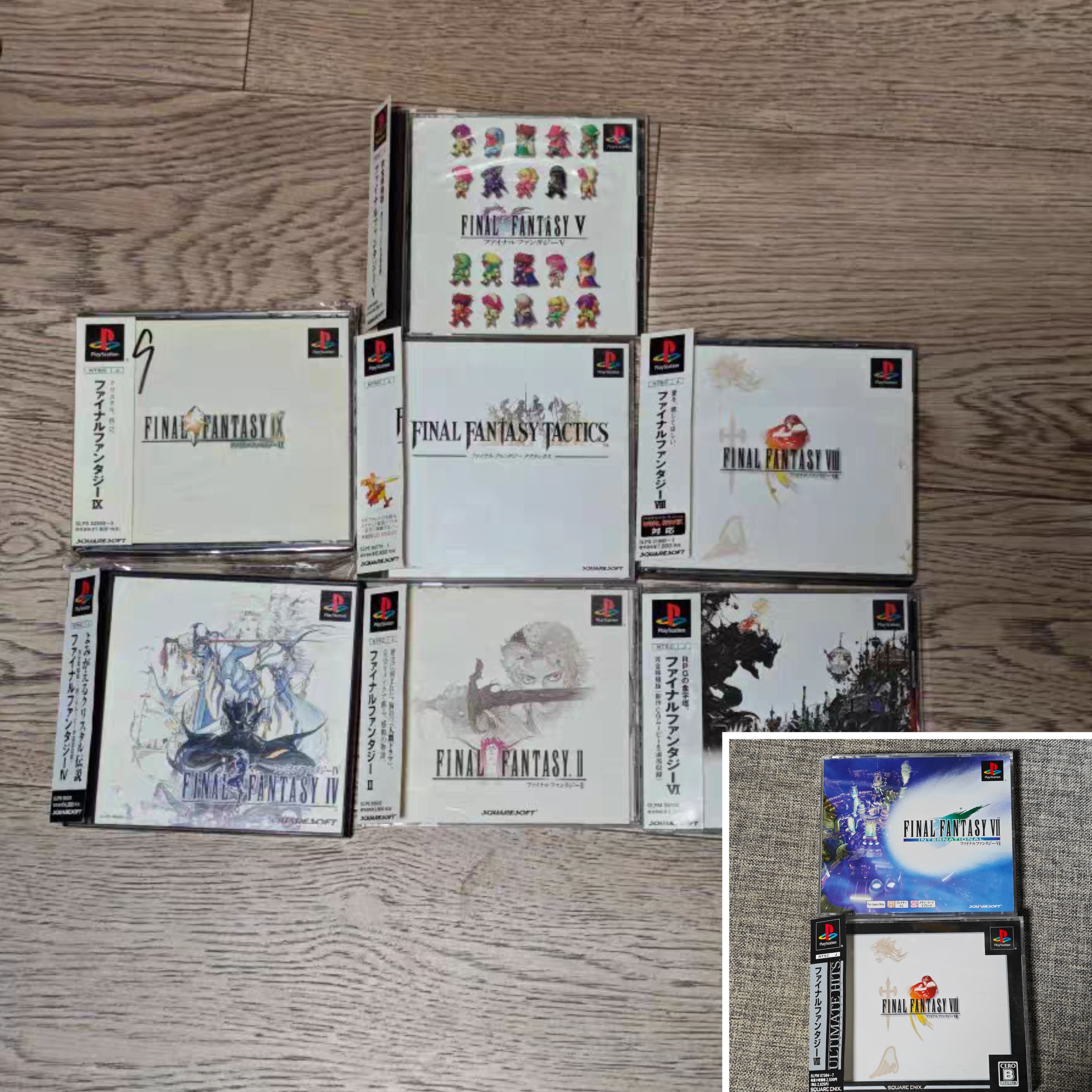 超美品 PS1 正版 最终幻想 7.8.9 1 2  4 5 6 战略版