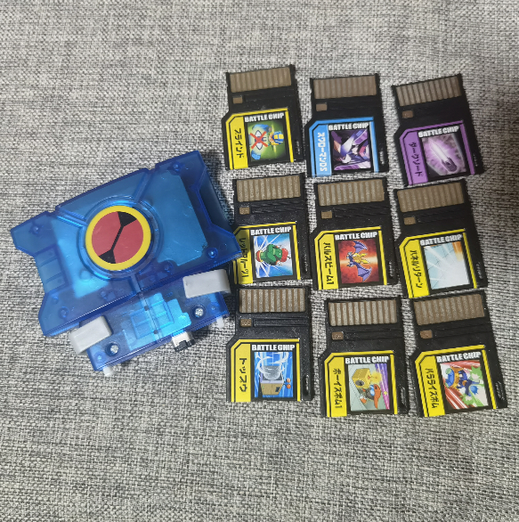 GBA 洛克人EXE 系列用的 外设 卡片机+若干小卡 原装正版 任天堂