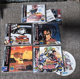 主机适用 正版 游戏 五本打包 美品 侍魂 NEOGEO