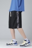 灰墙2022夏季小熊拼接短裤夏季运动裤五分裤D，男装休闲裤，星座810(原QT5070)