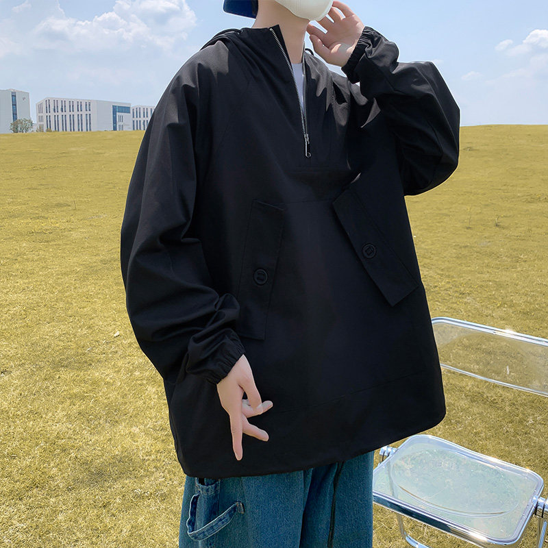 2023秋季新款港风夹克潮男时尚连帽外套上衣J5010-P70-控98,男装夹克,星座810(原QT5070)
