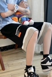 主推2022夏拼色休闲短裤男运动篮球五分裤D，男装休闲裤，星座810(原QT5070)