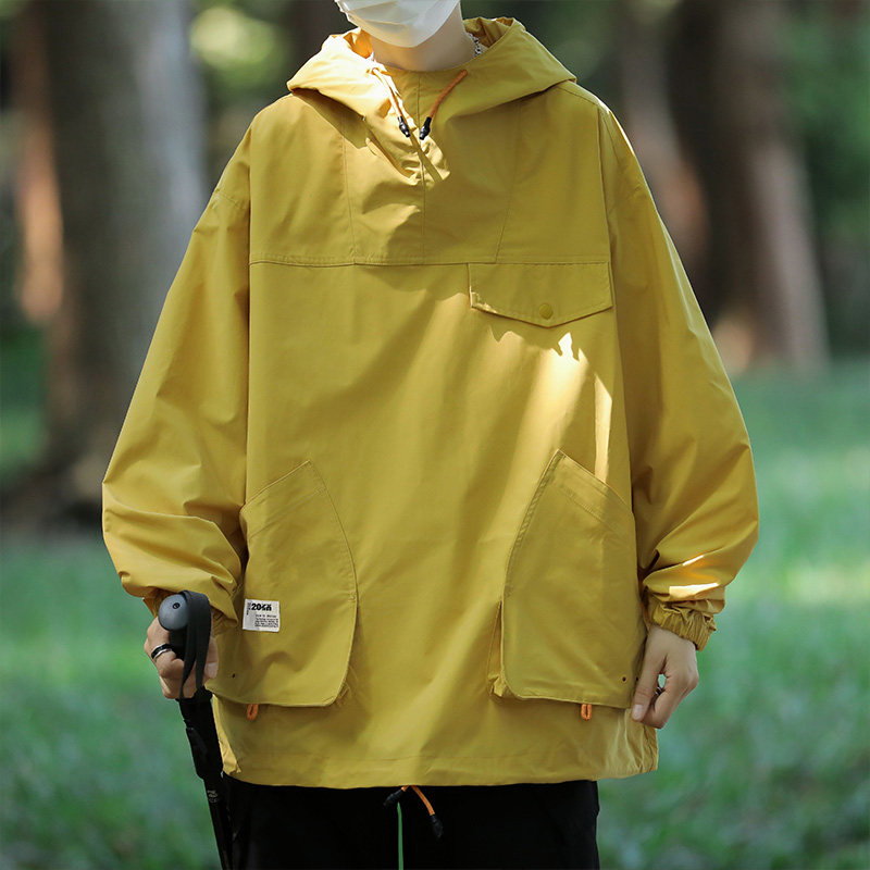 2023秋新款连帽上衣男机能冲锋衣户外工装夹克外套J5019-P80控118,男装夹克,星座810(原QT5070)