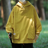 2023秋新款连帽上衣男机能冲锋衣户外工装夹克外套J5019-P80控118，男装夹克，星座810(原QT5070)