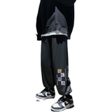 2021秋季新款百搭休闲裤男卡通印花卫裤束脚裤，男装休闲裤，星座810(原QT5070)