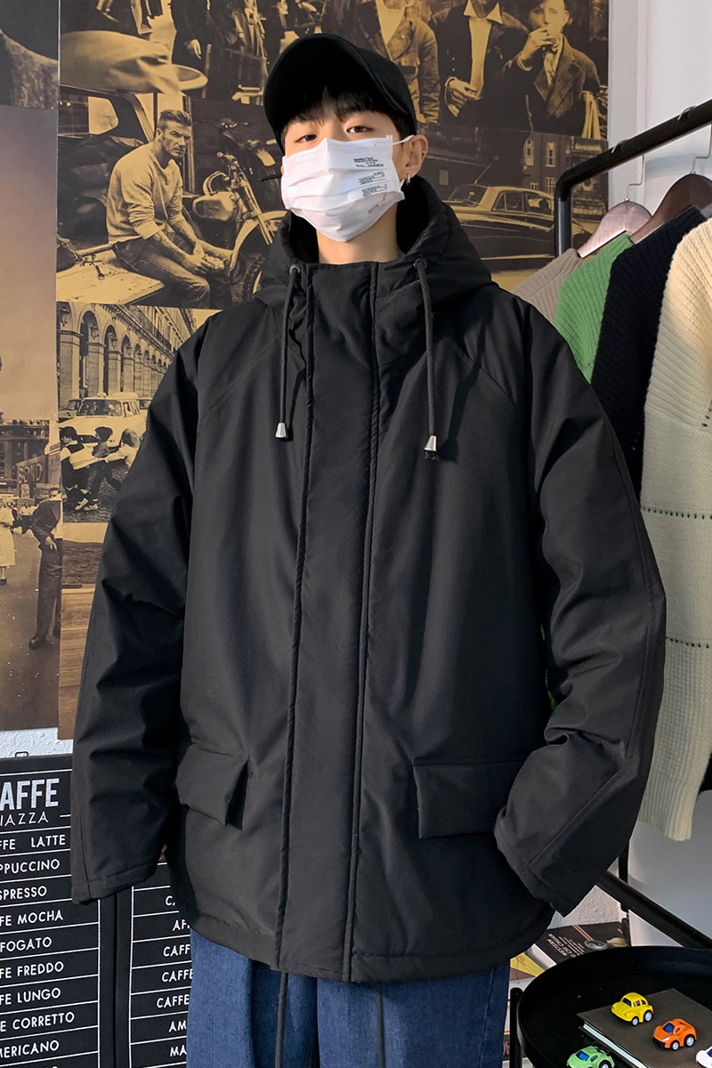 2020冬加棉加厚港风百搭连帽棉衣男休闲宽松外套MY6002,男装棉衣,星座810(原QT5070)