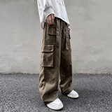 2025春季新款工装裤男美式军工裤大码阔腿裤拖地裤K9010-P65控88，男装工装外套，星座810(原QT5070)