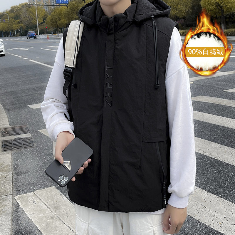 羽绒马甲男80白鸭绒羽绒服坎肩外套男士上衣YR1912-P155控218,男装背心/马甲,星座810(原QT5070)
