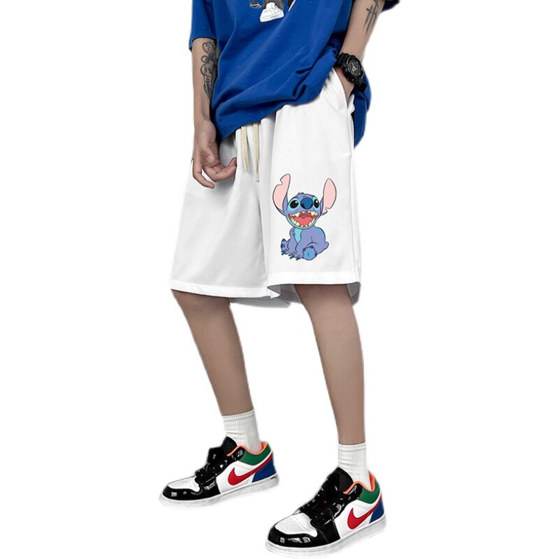 2022夏季短裤卡通印花冰丝五分裤男中裤D,男装休闲裤,星座810(原QT5070)