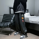 2021港风秋季简约休闲卫裤男潮流束脚裤，男装休闲裤，星座810(原QT5070)