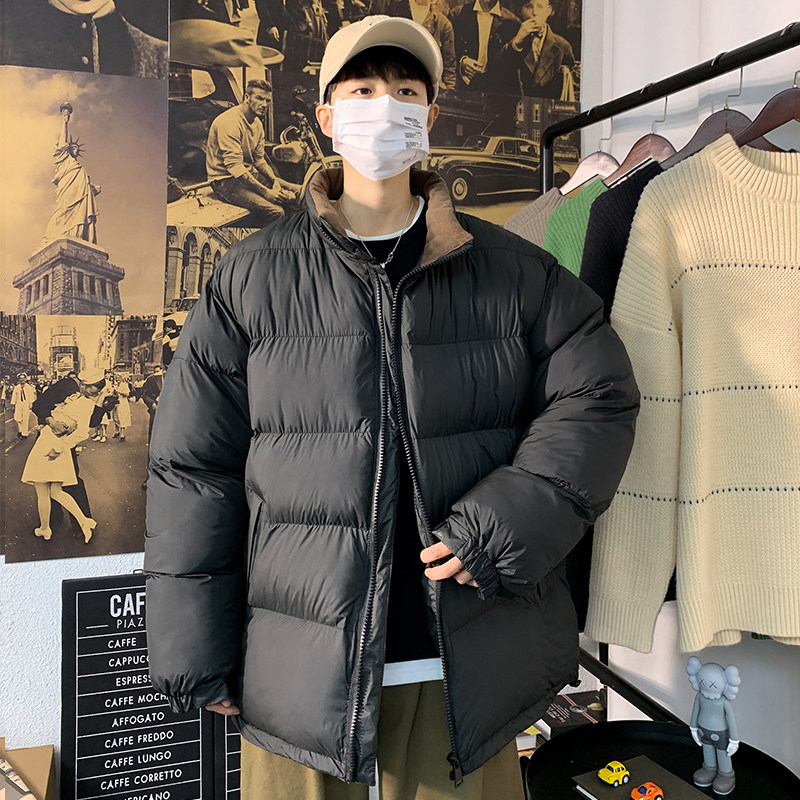 2021港风加厚短款棉衣男宽松大码棉服百搭纯色面包服MY6001,男装棉衣,星座810(原QT5070)