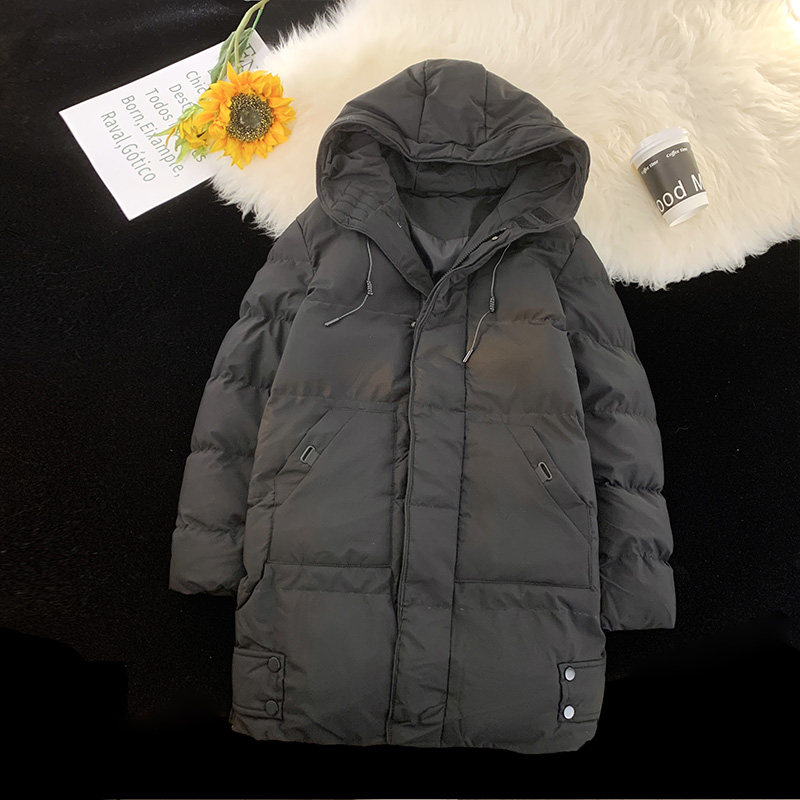 2024冬季男士中长款连帽加厚棉服潮牌大码棉衣MY9788-P115控158图片