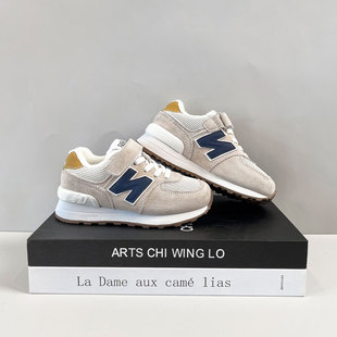 男童阿甘鞋 真皮运动鞋 加绒儿童N字鞋 子2025秋冬二棉鞋 保暖 女童鞋