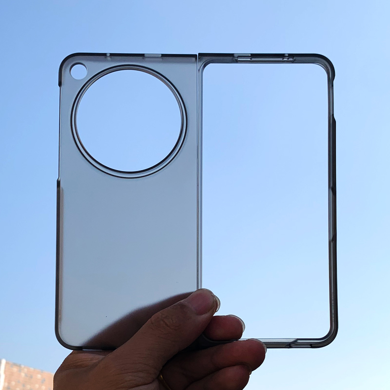 适用于新款OPPO Find N3折叠屏磨砂透黑手机壳find N2保护壳透明超薄保护套内外壳 n 硬壳防摔简约男女边框