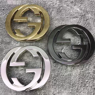 G字母男士手工皮带头3.8cm