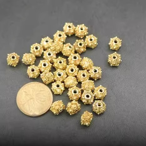 八十年代出口创汇产品景泰蓝花丝镶嵌金地珠子库存老货DIY配饰工