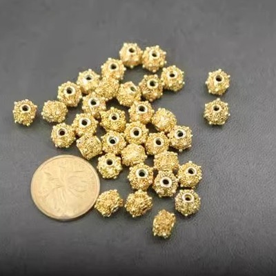 八十年代出口创汇产品景泰蓝花丝镶嵌金地珠子库存老货DIY配饰工