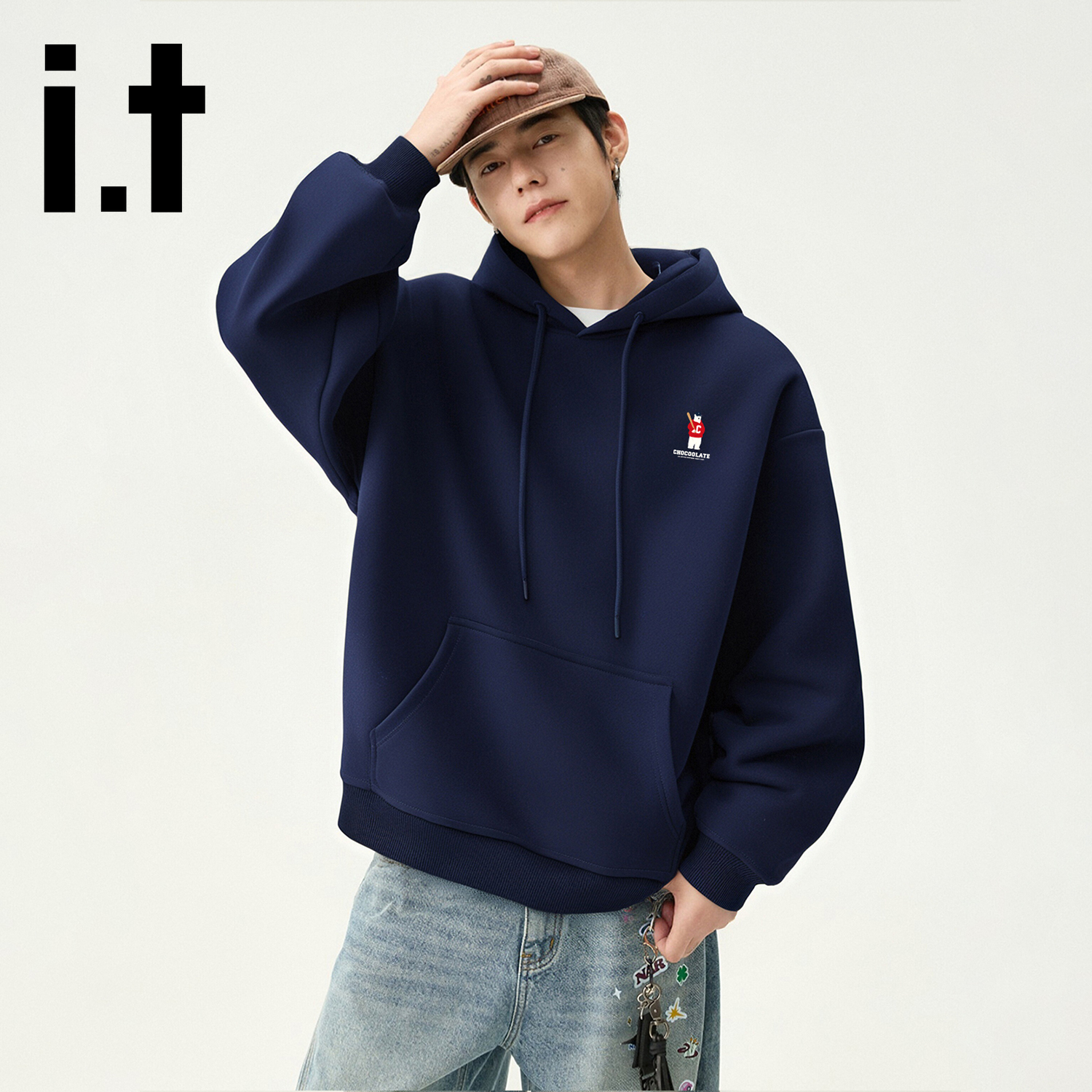 itCHOCOOLATE潮牌套头连帽卫衣