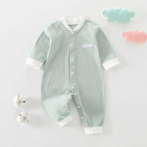 婴儿连体衣春秋纯棉长袖春装