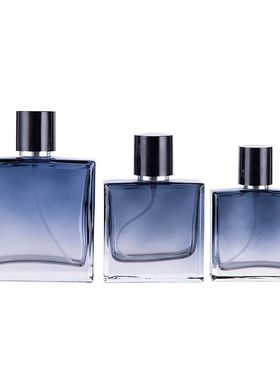 Nbyaic30ml高档渐变蓝色50ml香水瓶分装瓶100ml玻璃瓶喷雾瓶空瓶