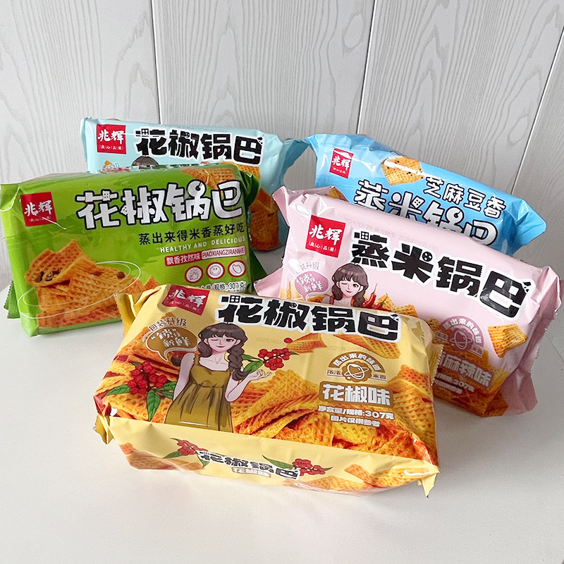 兆辉花椒锅巴307g麻辣盒装图片