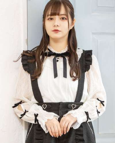 日单春夏甜美可爱蕾丝长袖