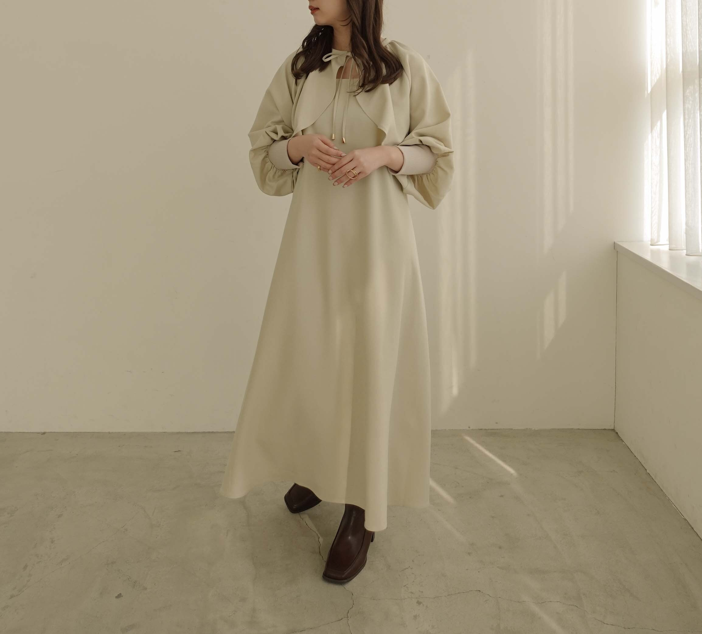 淡色温柔风设计感小众披肩吊带