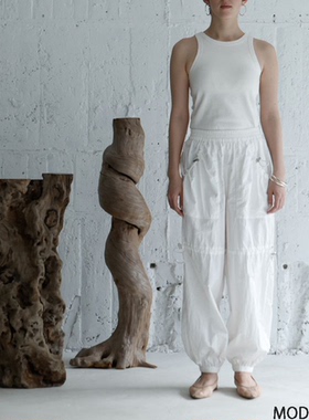 日单sear*om 独家原单2023夏季新多口袋松紧腰薄款束脚裤休闲裤女