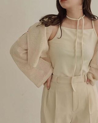 淡色甜美森系内搭吊带背心
