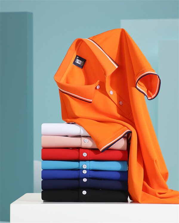 餐饮工作服公司企业团体广告衫T恤短袖夏季服务员男女polo衫定制