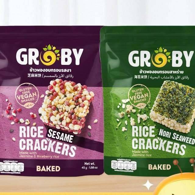 临期特卖泰国GROBY茉莉香米饼