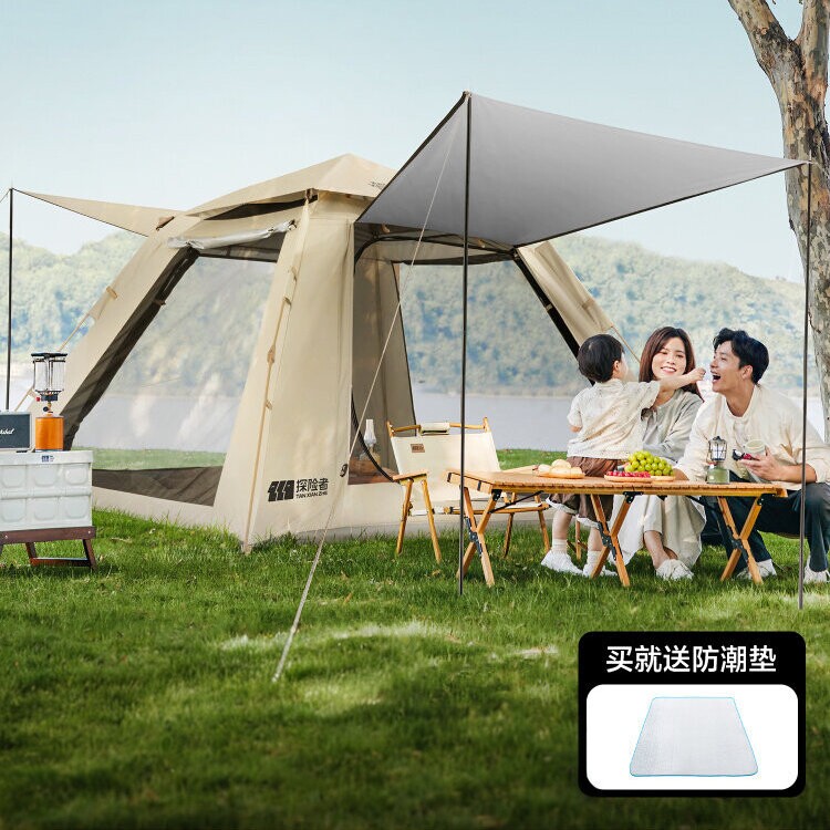 探险者速开防雨加厚便携帐篷图片