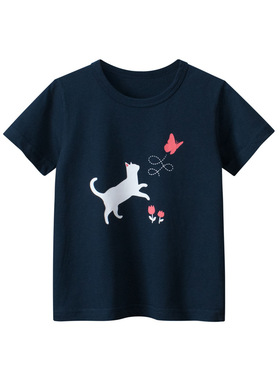 品牌特价撤柜女宝宝衣服儿童短袖T恤夏季新款上衣潮款卡通 HT9650