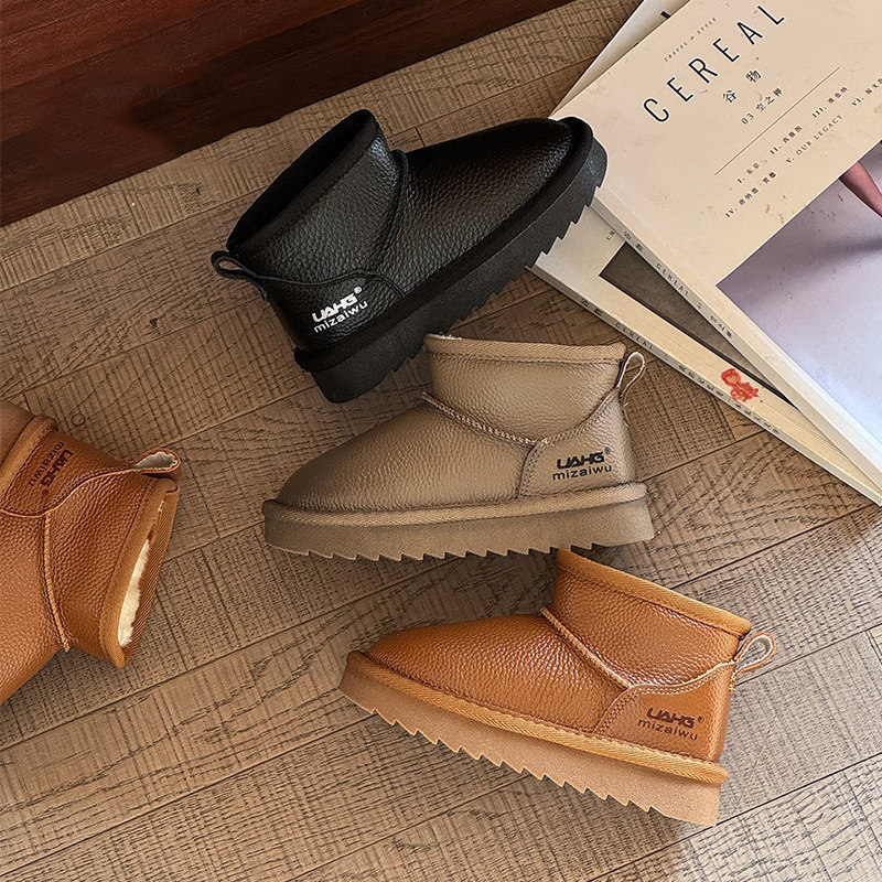 儿童雪地靴真皮2025冬季新款女童加绒加厚大棉鞋男童防水保暖短靴,童鞋/婴儿鞋/亲子鞋,雪地靴,淘宝优惠券,粉丝福利购,淘宝优惠卷